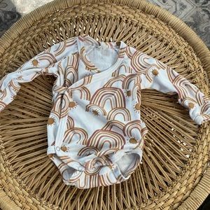 Kate Quinn rainbow kimono bodysuit